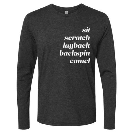 Spins Unisex Long Sleeve Crew Adults Skate Too LLC