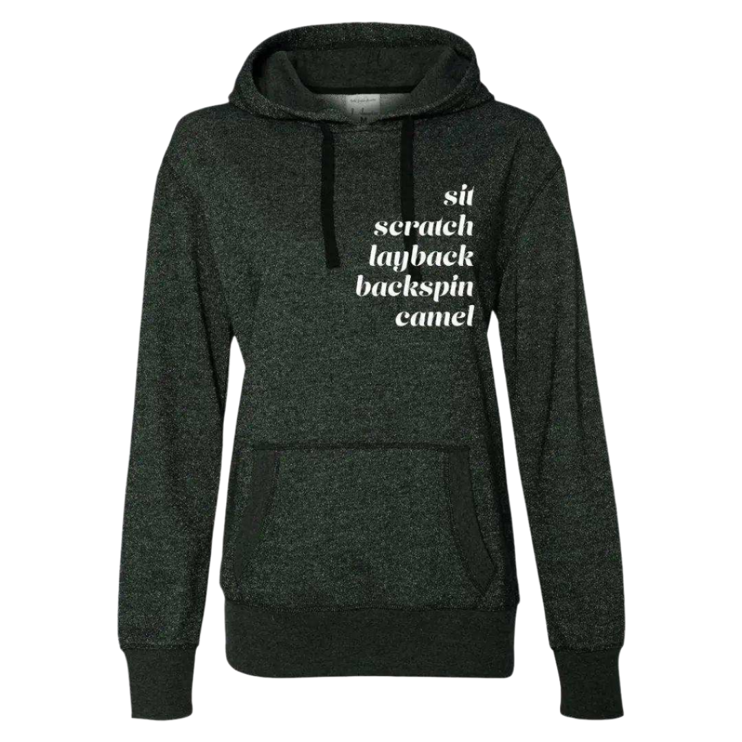 Spins Glitter Hoodie - Adults Skate Too LLC