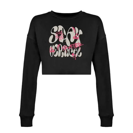 Stay Vertical Women's Cropped Sweatshirt Adults Skate Too LLC