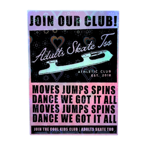 Join Our Club AST Athletic Club Holo Sticker