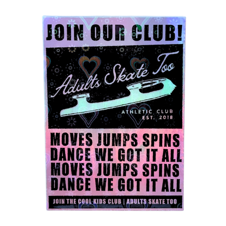 Join Our Club AST Athletic Club Holo Sticker