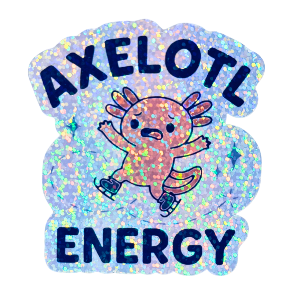 Axelotl Energy Holo Sparkle Stickers