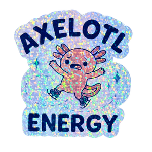 Axelotl Energy Holo Sparkle Stickers