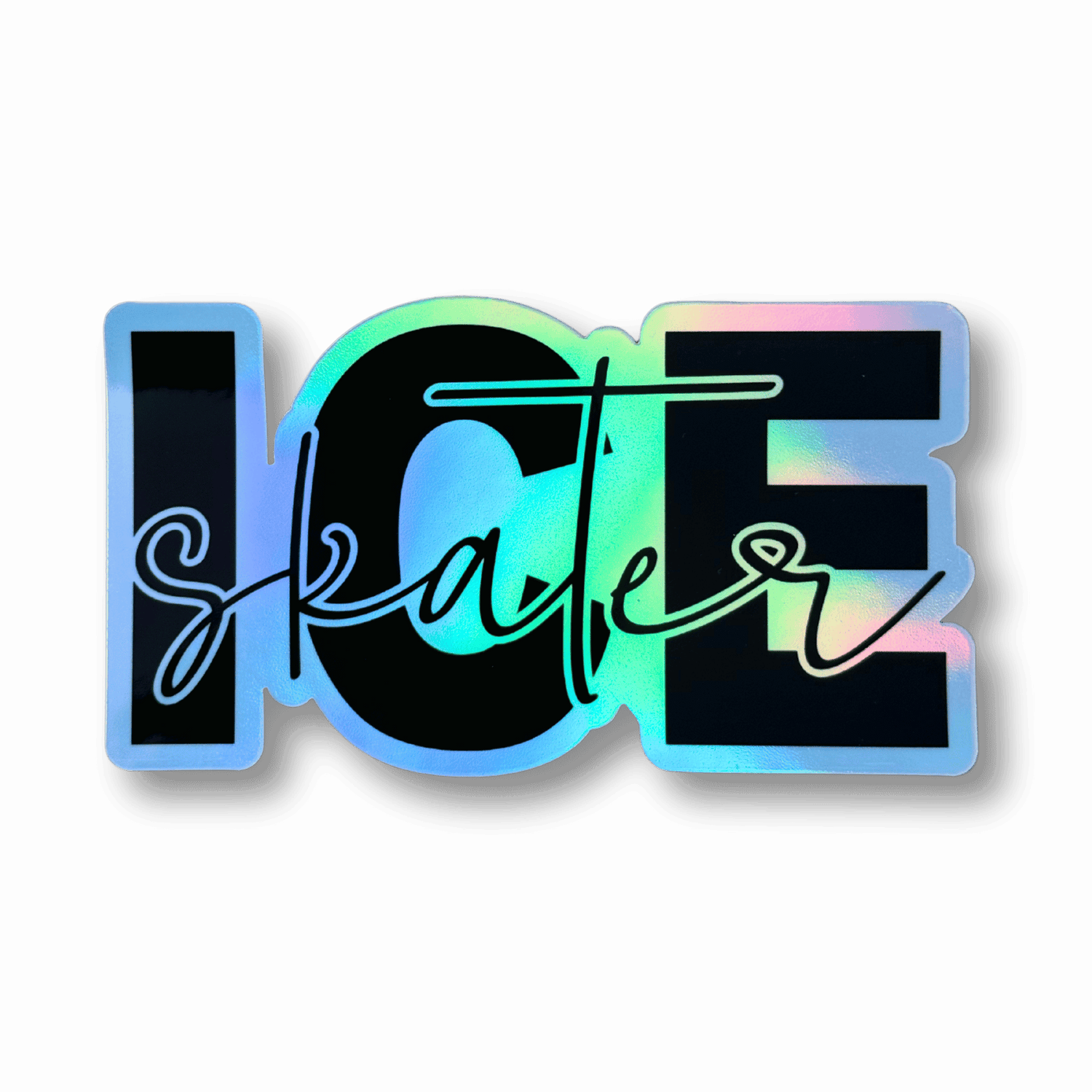Ice Skater Holographic Sticker
