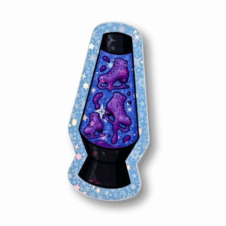 Cosmic Lava Lamp Skates Holographic Sticker