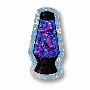 Cosmic Lava Lamp Skates Holographic Sticker