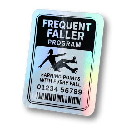 Frequent Faller Program Holographic Sticker