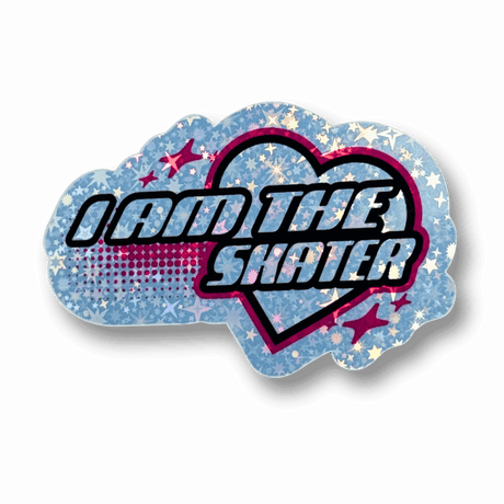 I AM THE SKATER Sparkle Holographic Sticker