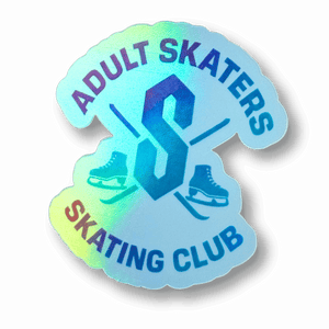 Adult Skaters Skating Club Holographic Sticker