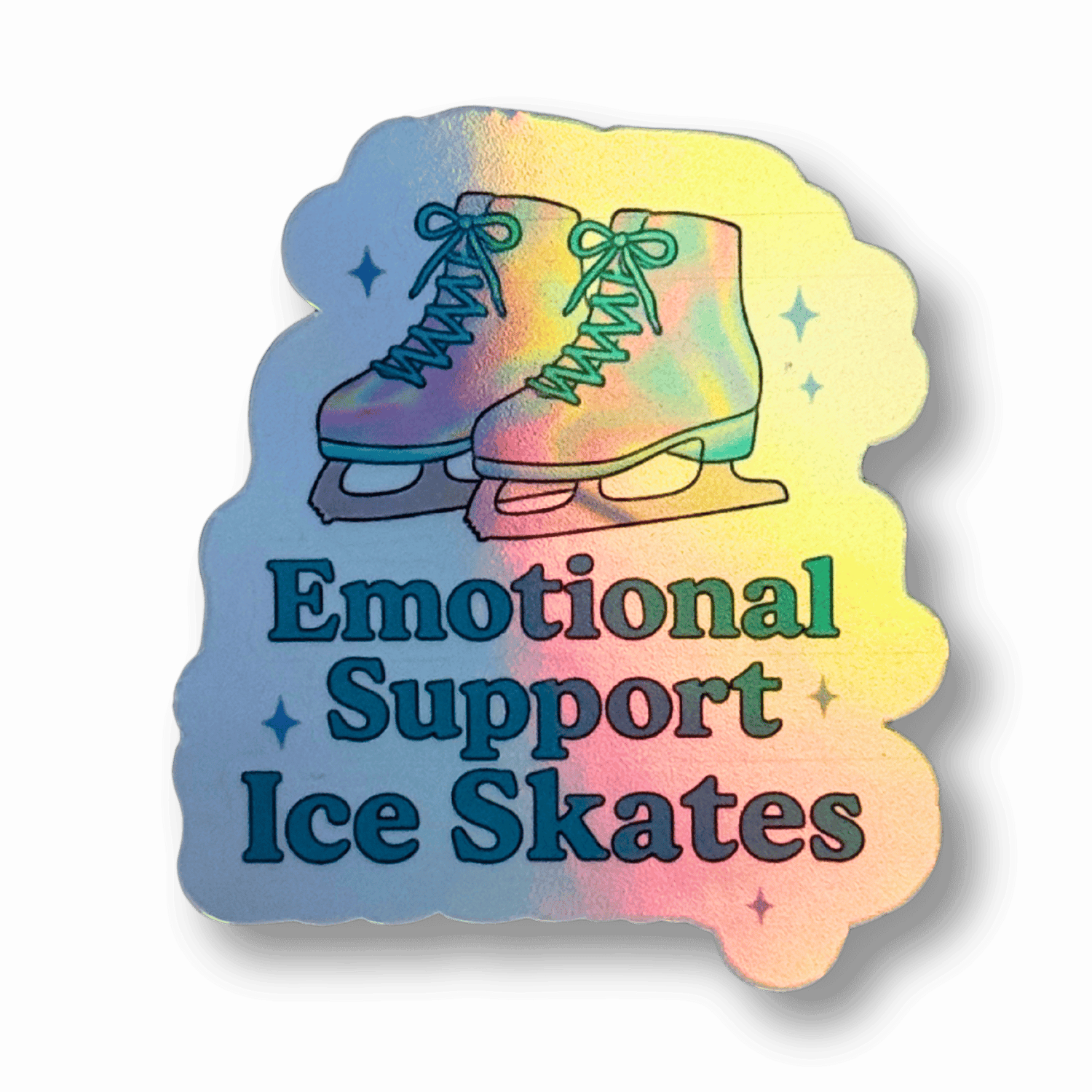 Emotional Support Ice Skates Sticker