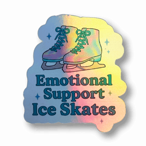 Emotional Support Ice Skates Sticker