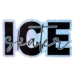 Ice Skater Holographic Sticker