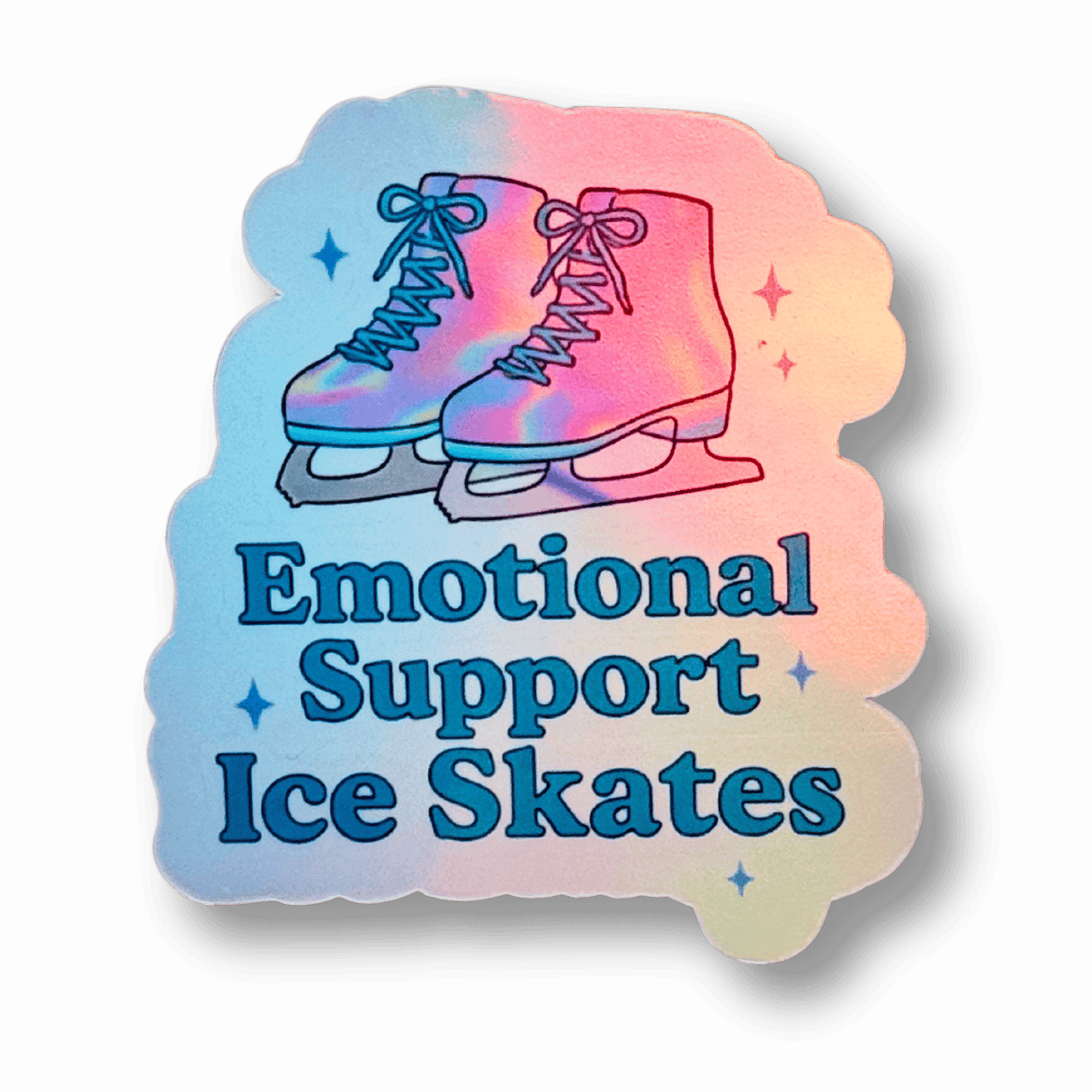 Emotional Support Ice Skates Sticker