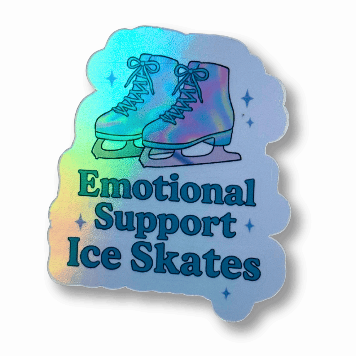Emotional Support Ice Skates Sticker