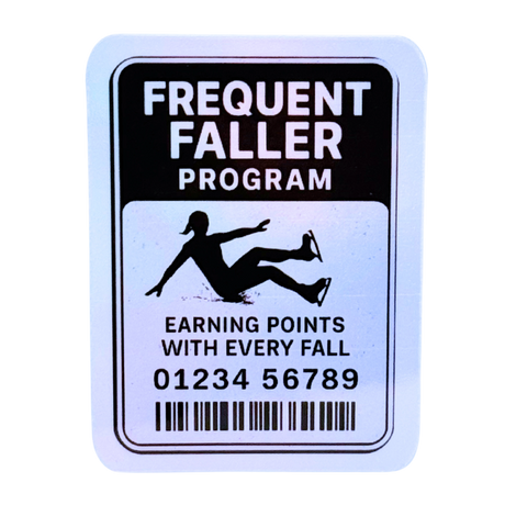 Frequent Faller Program Holographic Sticker