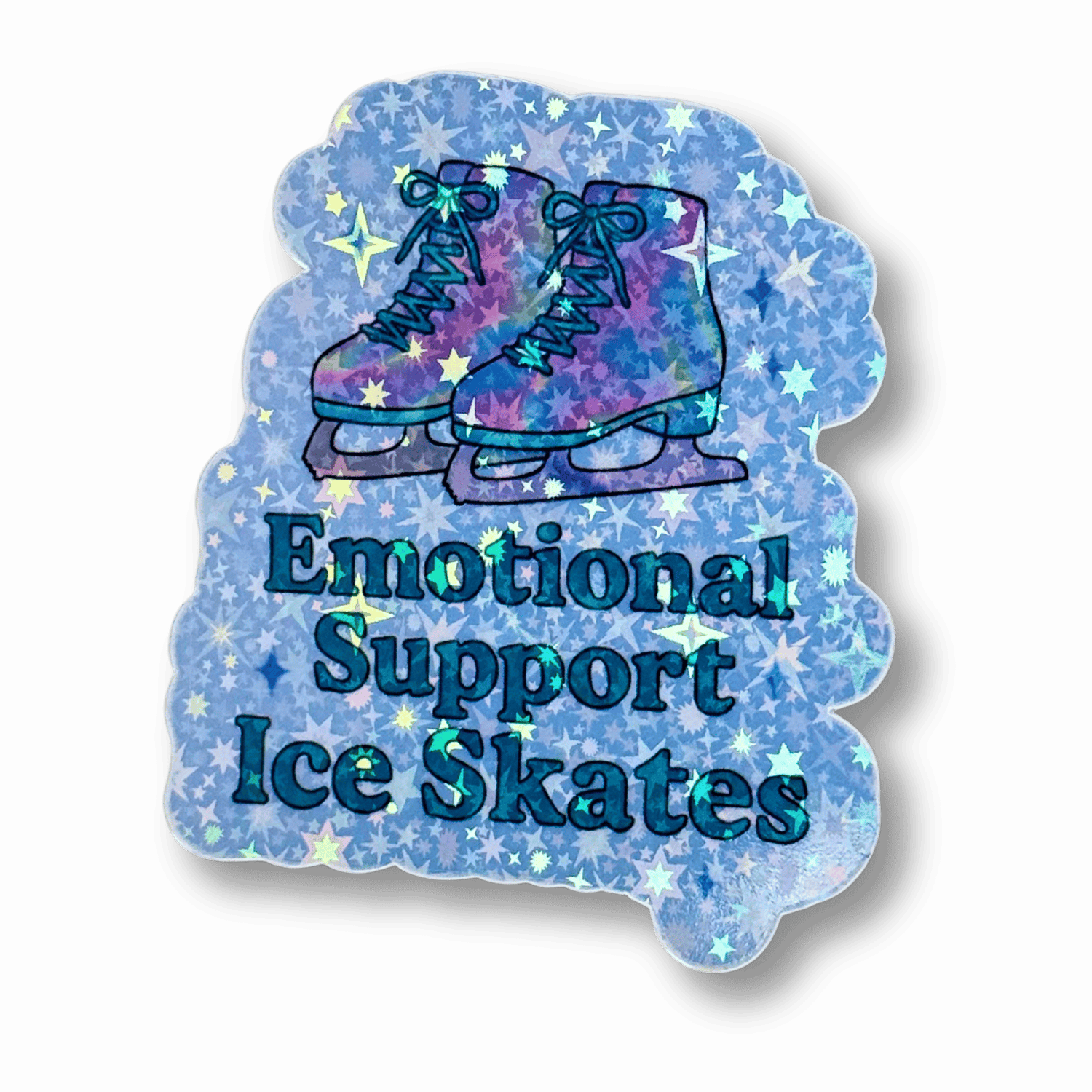 Emotional Support Ice Skates Sticker