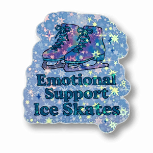 Emotional Support Ice Skates Sticker