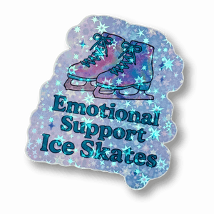 Emotional Support Ice Skates Sticker