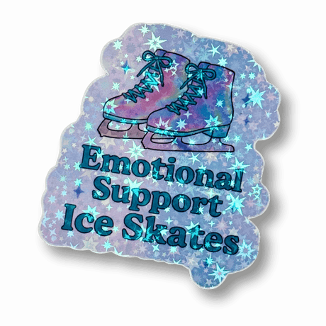 Emotional Support Ice Skates Sticker