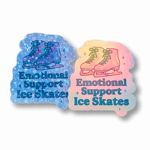 Emotional Support Ice Skates Sticker