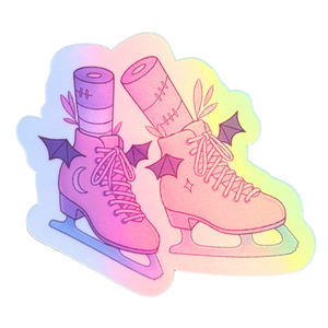 Batty Blades Holographic Stickers