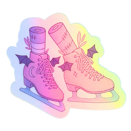 Batty Blades Holographic Stickers
