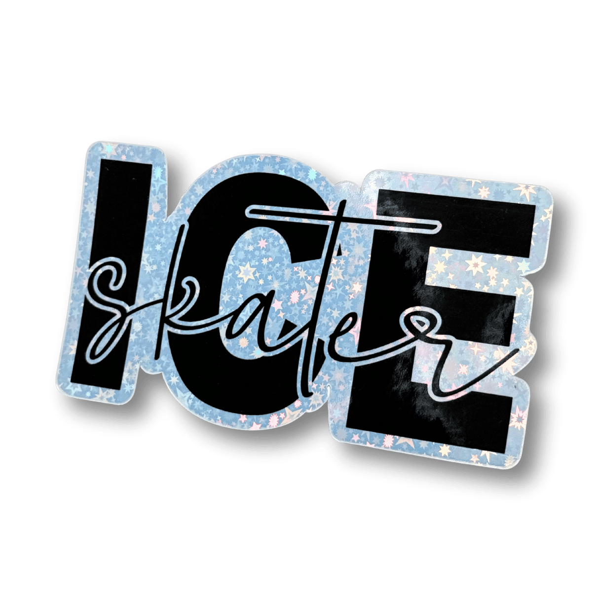Ice Skater Holographic Sticker