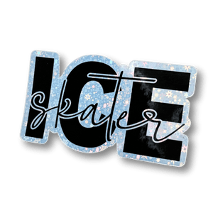 Ice Skater Holographic Sticker