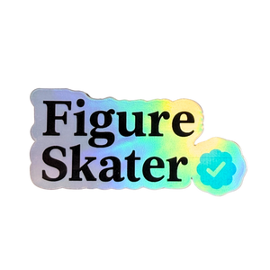 Verified Figure Skater Holo Stickers
