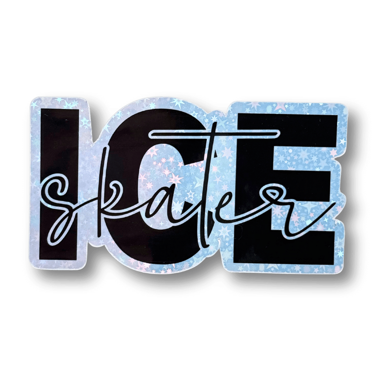 Ice Skater Holographic Sticker