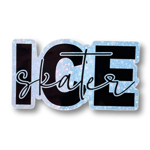 Ice Skater Holographic Sticker