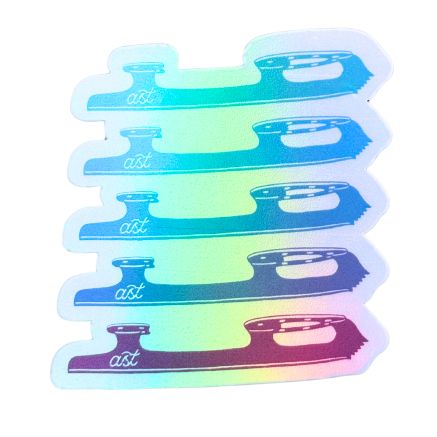 Blades Ombre Holo Stickers