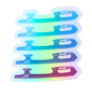 Blades Ombre Holo Stickers