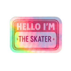 Hello I'm The Skater Holo Stickers