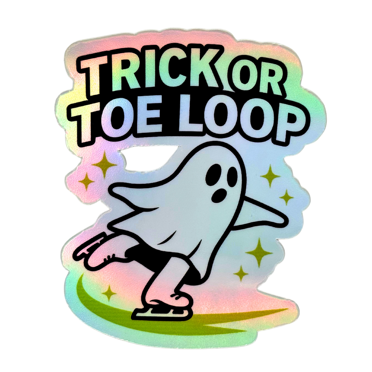 Trick or Toe Loop Holo Sticker