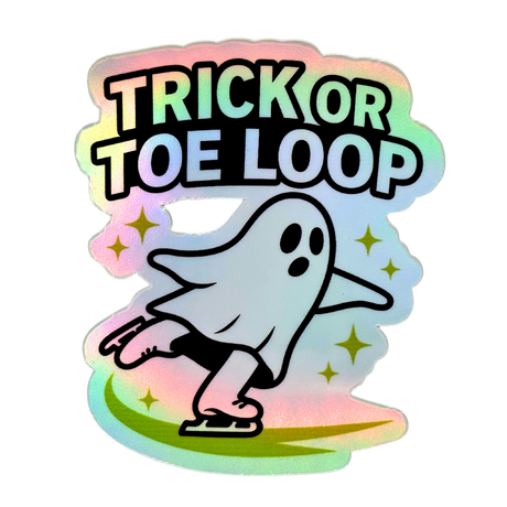Trick or Toe Loop Holo Sticker