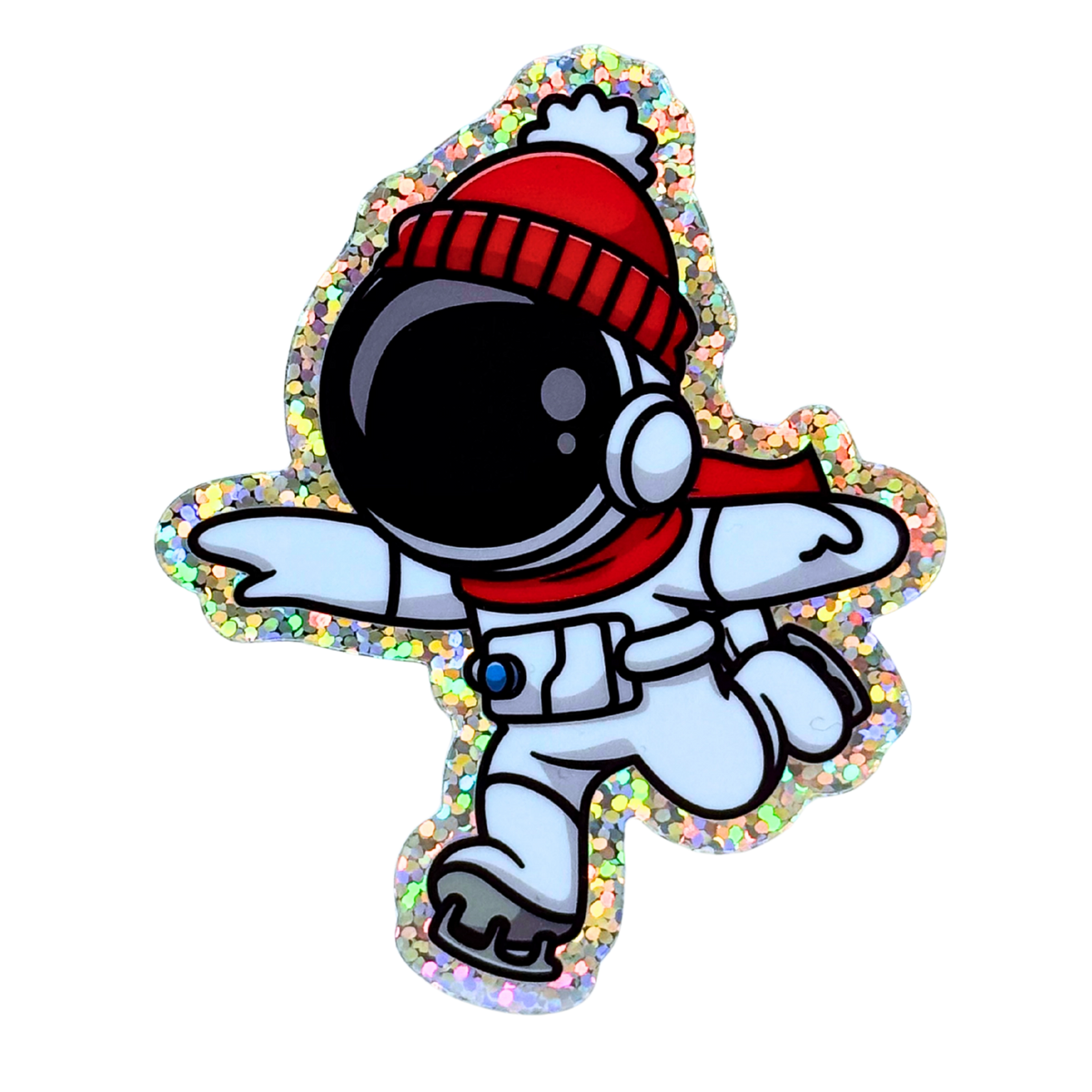 Cosmic Skater Holo Glitter Sticker
