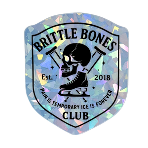 Brittle Bones Club Cracked Ice Holo Stickers