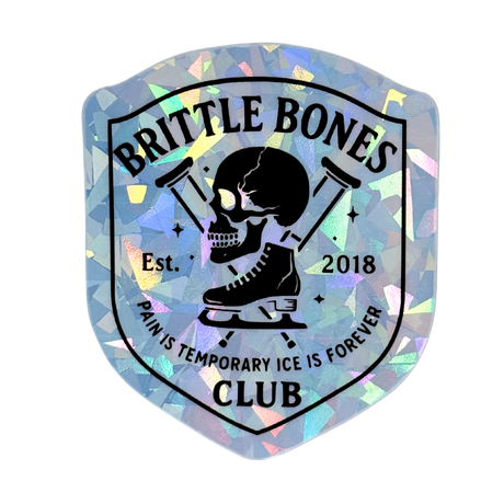 Brittle Bones Club Cracked Ice Holo Stickers