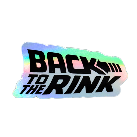 Back to the Rink Holo Stickers