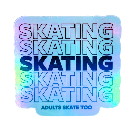 SKATING Ombre Holo Stickers