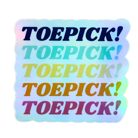 Toepick! Holo Stickers
