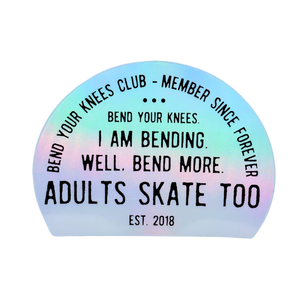 Bend Your Knees Club Holo Stickers