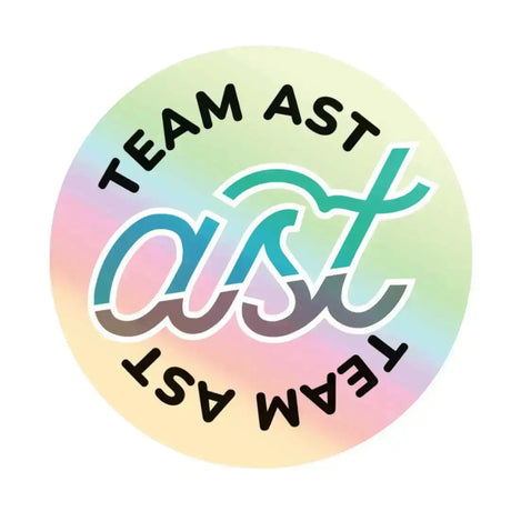 Team AST Holographic Sticker Adults Skate Too LLC