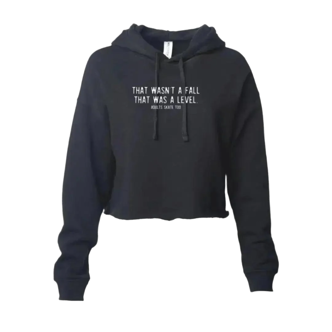 That Was A Level Crop Hoodie - M