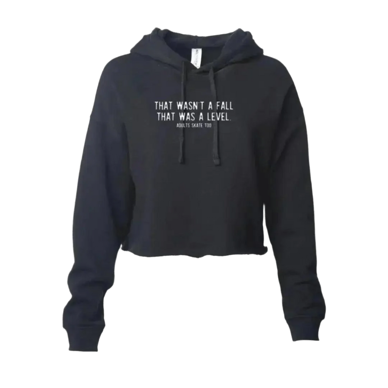 That Was A Level Crop Hoodie - M