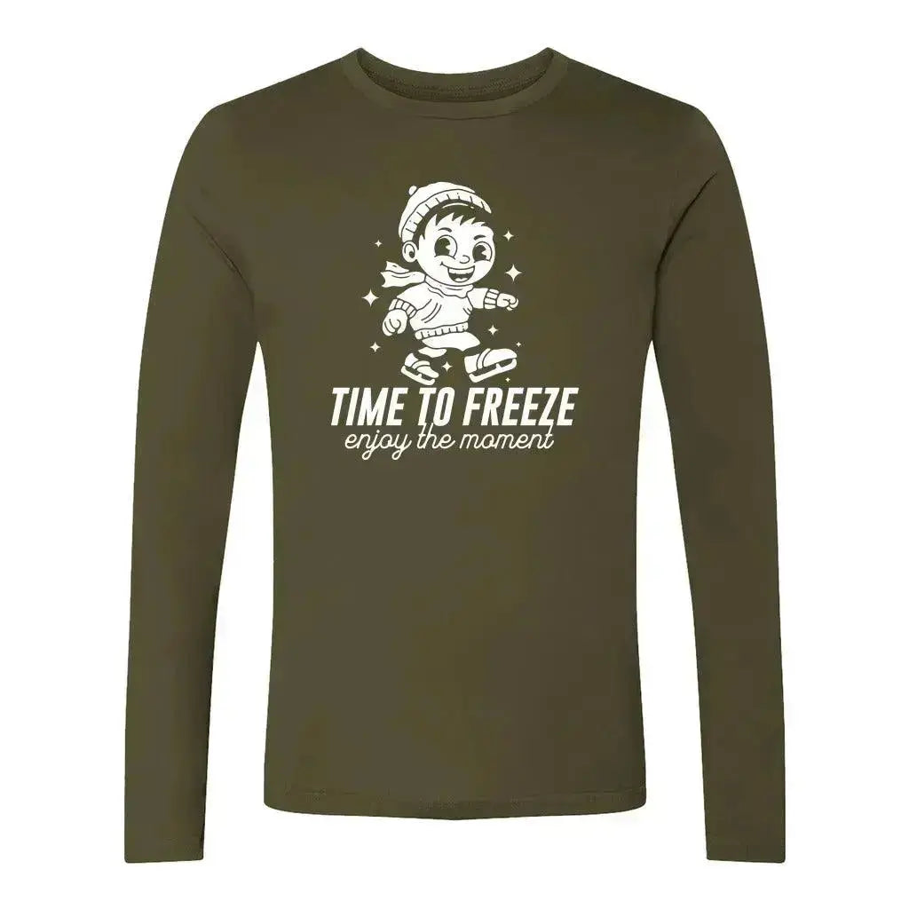 Time To Freeze Unisex Long Sleeve Adults Skate Too LLC