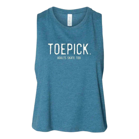 Toepick Racerback Crop - Adults Skate Too LLC