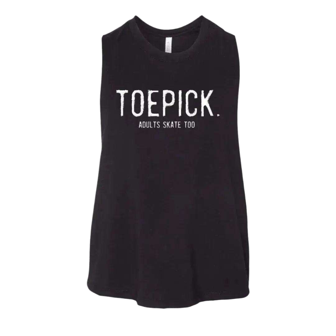 Toepick Racerback Crop - Adults Skate Too LLC