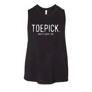 Toepick Racerback Crop - Adults Skate Too LLC